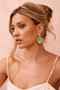 Emerald Heart Earrings - Green | Sage and Paige AUS.
