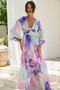 Coastlines Maxi Dress - Purple Multi | Sage and Paige AUS.