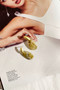 Olive Haze Earrings - Olive