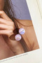 Lunar Glow Earrings - Purple