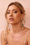 Moon Whirl Earrings - Green