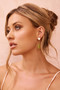 Verdant Whispers Earrings - Olive