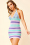 South Beach Crochet Mini Dress - Purple | Sage and Paige AUS.