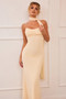 Lunaria Mesh Maxi Dress - Beige