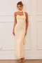 Lunaria Mesh Maxi Dress - Beige