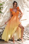 At Last Maxi Dress - Orange Yellow