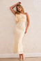 Golden Feelings Mesh Maxi Dress - Ivory