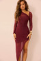Bound By Love Midi Dress - Wine