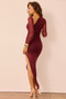 Bound By Love Midi Dress - Wine