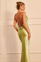 Serein Drape Maxi Dress - Apple Green