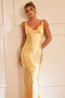 Serein Drape Maxi Dress - Orange