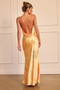 Serein Drape Maxi Dress - Orange