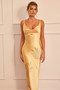 Serein Drape Maxi Dress - Orange