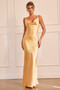 Serein Drape Maxi Dress - Orange
