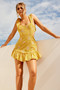 Marigold Lace Mini Dress - Mustard | Sage and Paige AUS.