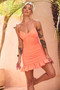 Magnify Mini Dress - Peach | Sage and Paige AUS.