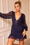 In Heaven Mini Dress - Navy | Sage and Paige AUS.