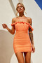 Kendal Mini Dress - Peach | Sage and Paige AUS.