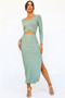 One in a Million Midi Dress - Olive | Sage and Paige AUS.