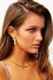 More Glam Earrings - White Gold | Sage and Paige AUS.