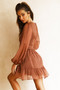 In Heaven Mini Dress - Chocolate | Sage and Paige AUS.