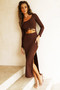 One in a Million Midi Dress - Chocolate | Sage and Paige AUS.