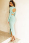 Blessed Midi Dress - Green | Sage and Paige AUS.