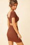 Look For You Knit Dress - Chocolate | Sage and Paige AUS.