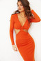 Good Things Midi Dress - Rust | Sage and Paige AUS.
