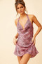 Monica Satin Dress - Pink Leopard | Sage and Paige AUS.