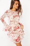 Swerve Mini Dress - Beige Multi | Sage and Paige AUS.