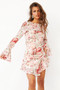 Swerve Mini Dress - Beige Multi | Sage and Paige AUS.