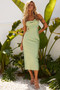 New Era Midi Dress - Sage | Sage and Paige AUS.