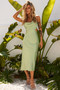New Era Midi Dress - Sage | Sage and Paige AUS.