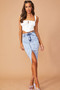 Wait In Line Denim Skirt - Blue | Sage and Paige AUS.