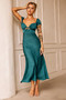 Jasmine Midi Dress - Forest Green | Sage and Paige AUS.