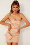 Dare You Mini Dress - Champagne | Sage and Paige AUS.