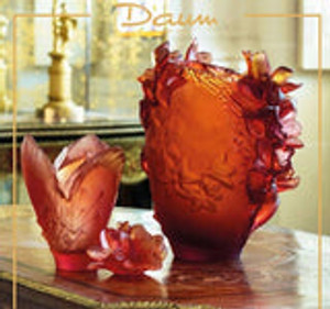 Daum Crystal Medium Vase Safran