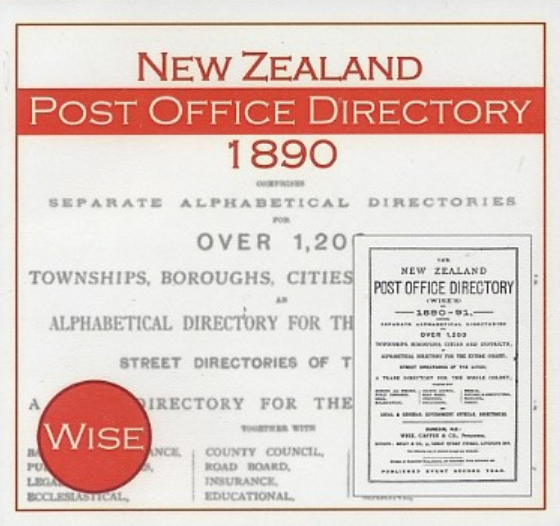 New Zealand PO Directory 1890 (Wise)