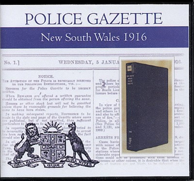 New South Wales Police Gazette 1916 - EBOOK