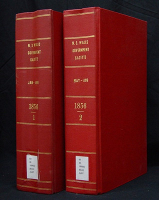 New South Wales Government Gazette 1856 - EBOOK