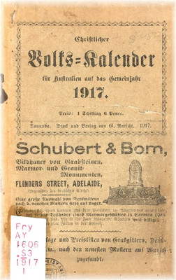 Christlicher Volks-Kalendar 1917 - EBOOK
