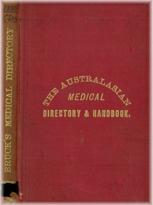 Australasian Medical Directory and Handbook 1883 - EBOOK