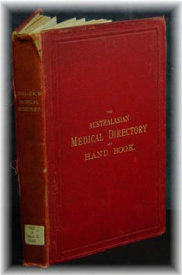 Australasian Medical Directory and Handbook 1896 - EBOOK