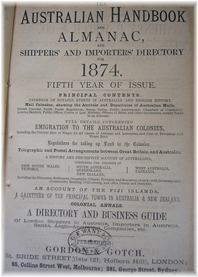 Australian Handbook 1874 - EBOOK