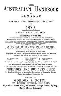 Australian Handbook 1879 - EBOOK