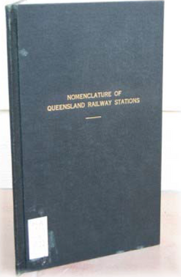 Nomenclature of Queensland Railway Stations - EBOOK