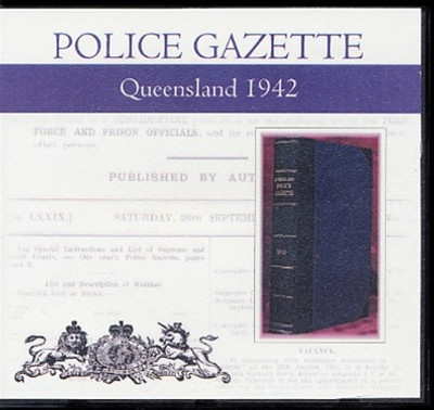 Queensland Police Gazette 1942 - EBOOK
