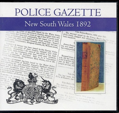New South Wales Police Gazette 1892 - EBOOK