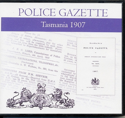 Tasmania Police Gazette 1907 - EBOOK
